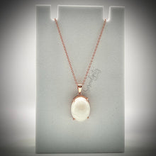 Load image into Gallery viewer, 13x18mm Sterling Silver Oval Breast Milk Pendant