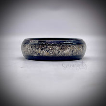 Load image into Gallery viewer, 4mm Masculine Cremation Ash Band Memorial Ring