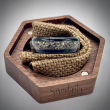 Load image into Gallery viewer, 4mm Masculine Cremation Ash Band Memorial Ring