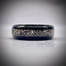 Load image into Gallery viewer, 4mm Masculine Cremation Ash Band Memorial Ring