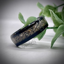Load image into Gallery viewer, 4mm Masculine Cremation Ash Band Memorial Ring