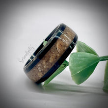 Load image into Gallery viewer, 4mm Masculine Cremation Ash Band Memorial Ring