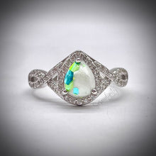 Load image into Gallery viewer, 6x8mm Teardrop Infinity Band Breastmilk Keepsake Ring