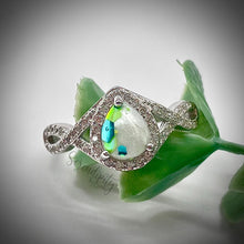 Load image into Gallery viewer, 6x8mm Teardrop Infinity Band Breastmilk Keepsake Ring