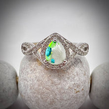 Load image into Gallery viewer, 6x8mm Teardrop Infinity Band Breastmilk Keepsake Ring