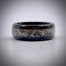 Load image into Gallery viewer, 4mm Masculine Cremation Ash Band Memorial Ring