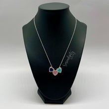 Load image into Gallery viewer, Sterling Silver Heart Floral Pendant