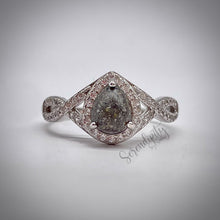 Load image into Gallery viewer, 6x8mm Teardrop Infinity Band Cremation Ash Memorial Ring