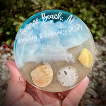 Load image into Gallery viewer, Beach Keepsake Coaster