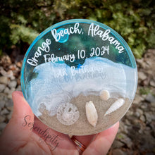 Load image into Gallery viewer, Beach Keepsake Coaster