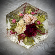 Load image into Gallery viewer, Large Hexagon Floral Preservation