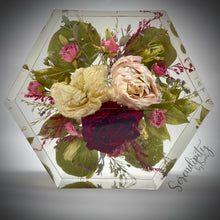 Load image into Gallery viewer, Large Hexagon Floral Preservation