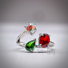 Load image into Gallery viewer, Three Different Stone Birthstone Ring