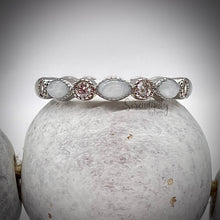 Load image into Gallery viewer, Breast Milk Full Band Memorial Ring with Birthstones