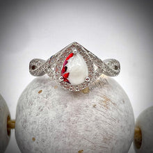 Load image into Gallery viewer, 6x8mm Teardrop Infinity Band Breastmilk Keepsake Ring