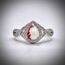 Load image into Gallery viewer, 6x8mm Teardrop Infinity Band Breastmilk Keepsake Ring