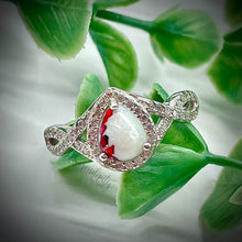 Load image into Gallery viewer, 6x8mm Teardrop Infinity Band Breastmilk Keepsake Ring