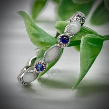 Load image into Gallery viewer, Breast Milk Full Band Memorial Ring with Birthstones