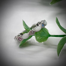 Load image into Gallery viewer, Breast Milk Full Band Memorial Ring with Multiple Birthstones