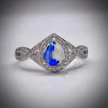 Load image into Gallery viewer, 6x8mm Teardrop Infinity Band Breastmilk Keepsake Ring