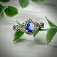 Load image into Gallery viewer, 6x8mm Teardrop Infinity Band Breastmilk Keepsake Ring