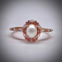 Load image into Gallery viewer, 5x7mm Oval Vintage Style Breastmilk Keepsake Ring