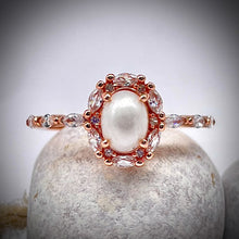 Load image into Gallery viewer, 5x7mm Oval Vintage Style Breastmilk Keepsake Ring