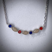 Load image into Gallery viewer, Marquise Cremation Necklace with Birthstones