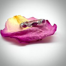 Load image into Gallery viewer, Floral Half Band Memorial Ring