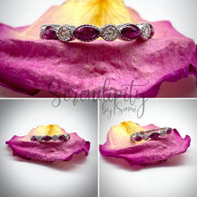 Load image into Gallery viewer, Floral Half Band Memorial Ring