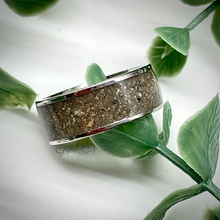 Load image into Gallery viewer, 6mm Masculine Cremation Ash Band Memorial Ring