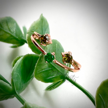 Load image into Gallery viewer, 3mm Three Stone Birthstone Ring