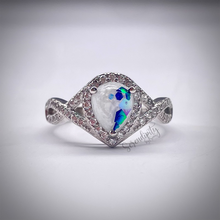 Load image into Gallery viewer, 6x8mm Teardrop Infinity Band Breastmilk Keepsake Ring