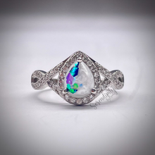 Load image into Gallery viewer, 6x8mm Teardrop Infinity Band Breastmilk Keepsake Ring