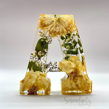 Load image into Gallery viewer, Floral Preservation Resin Letters