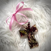 Load image into Gallery viewer, Preserved Floral Cross