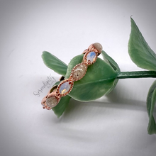 Load image into Gallery viewer, Cremation Marquise Full Band Memorial Ring with Birthstones