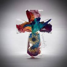 Load image into Gallery viewer, Preserved Floral Cross
