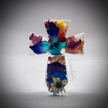 Load image into Gallery viewer, Preserved Floral Cross