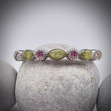 Load image into Gallery viewer, Floral Half Band Memorial Ring