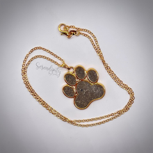 Load image into Gallery viewer, Large Paw Pet Cremation Necklace