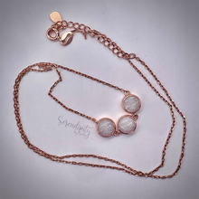 Load image into Gallery viewer, 6mm Three Space Sterling Silver Flat Round Breast Milk Pendant
