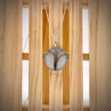Load image into Gallery viewer, Sterling Silver Flat Round Breast Milk Pendant