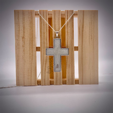 Load image into Gallery viewer, Sterling Silver Cross Breast Milk Pendant