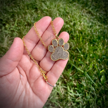 Load image into Gallery viewer, Large Paw Pet Cremation Necklace