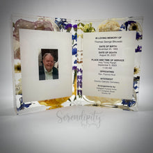 Load image into Gallery viewer, Large Rectangle Floral Memorial Block