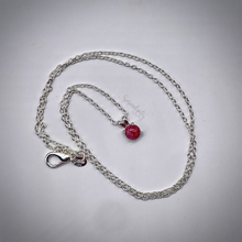 Load image into Gallery viewer, Simple Circle Sterling Silver Crushed Floral Pendant