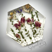 Load image into Gallery viewer, Large Hexagon Floral Preservation