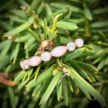 Load image into Gallery viewer, Breast Milk Half Band Memorial Ring with Birthstones