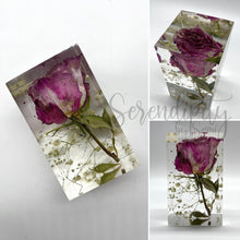 Load image into Gallery viewer, Floral Preservation Memorial Block